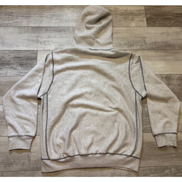 Vintage Mars Hill University Lions Gray Stitched Hoodie LARGE Pro-Weave - Picture 3 of 7